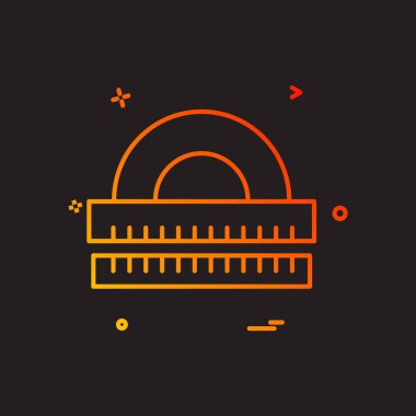 Ölçek simge tasarlamak vektör 