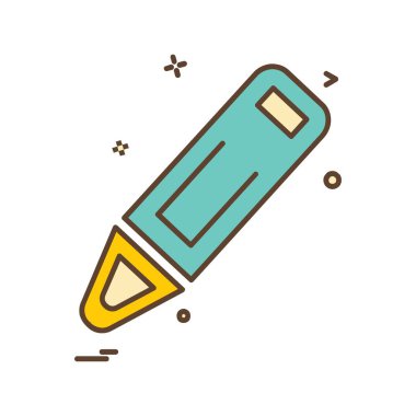 Kalem simge tasarlamak vektör