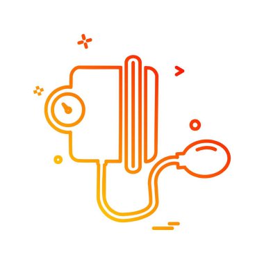 Tıbbi simge tasarım, renkli vektör çizim