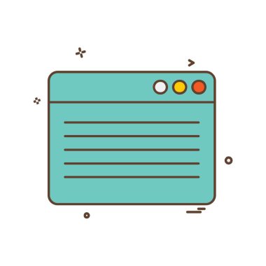 Web yerleşim simgesi tasarım vektörü