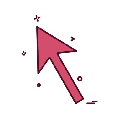 Yukarı ok simgesi tasarım vektörü