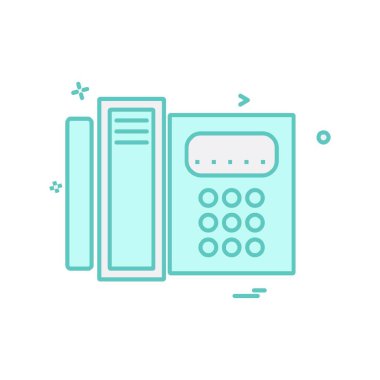 Telefon simgesi tasarım vektörü