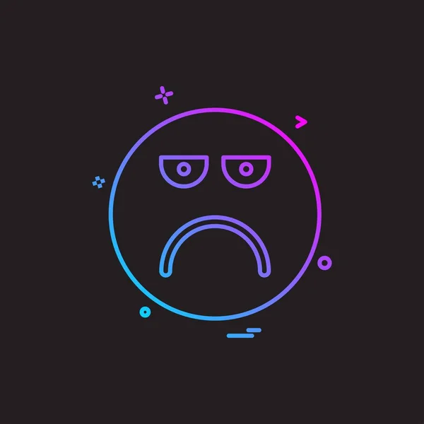 Emoji Εικονίδιο Σχεδιασμός Εικονογράφηση Διάνυσμα — Διανυσματικό Αρχείο