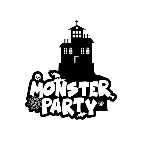 Monster Party Design Avec Vecteur Conception Créative — Image vectorielle