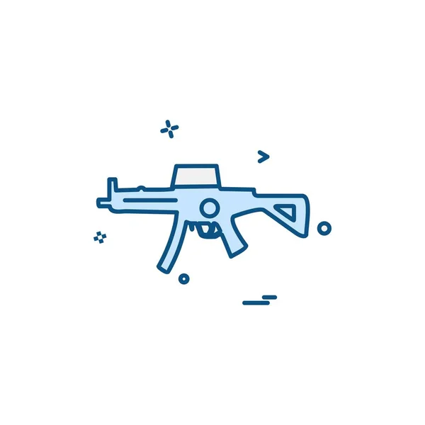 Pistool Pictogram Ontwerp Vector — Stockvector