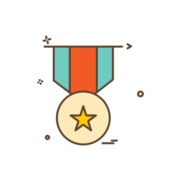 Medal Reward Icon Vector Design — Stock Vector