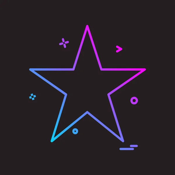 星のアイコン デザインのベクトル図 — ストックベクタ