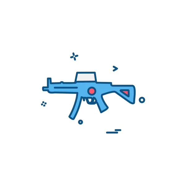 Pistola Icono Diseño Vector — Vector de stock