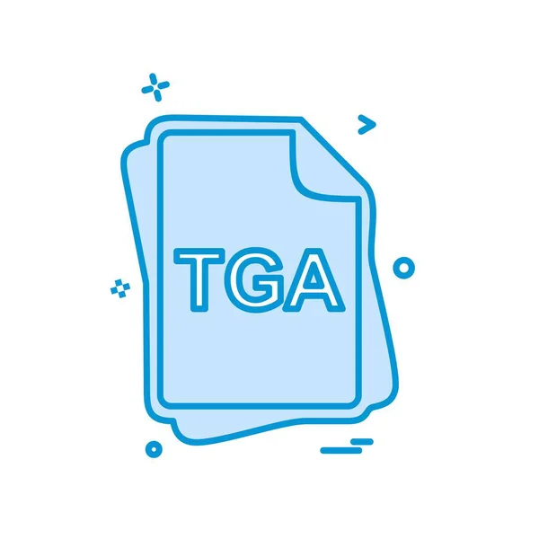 Tga 文件类型图标设计向量 — 图库矢量图片