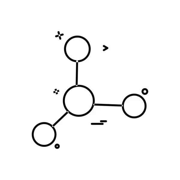 Diseño Vectores Icono Molécula Laboratorio — Archivo Imágenes Vectoriales