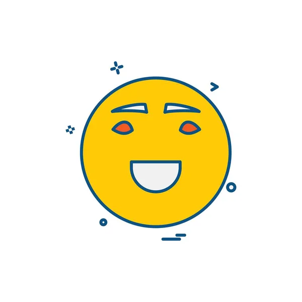 Emoji Ikonok Tervezési Vektor — Stock Vector