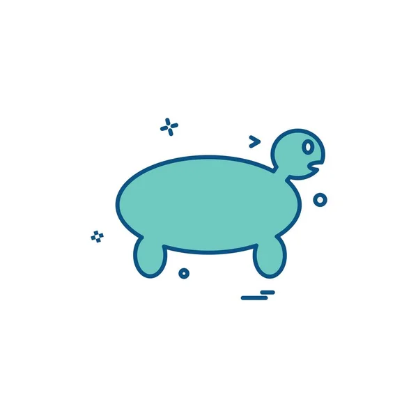 Designvektor Für Schildkröten Symbole — Stockvektor
