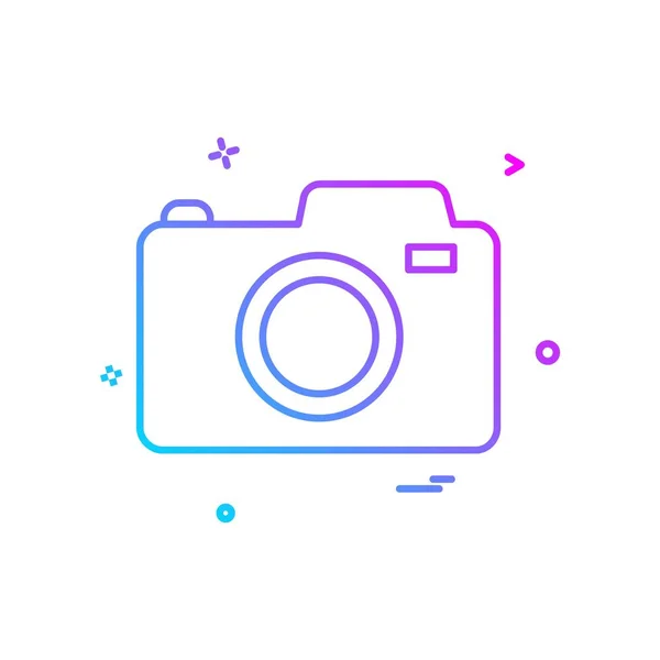 Camera Icon Design Vector — Stock Vector