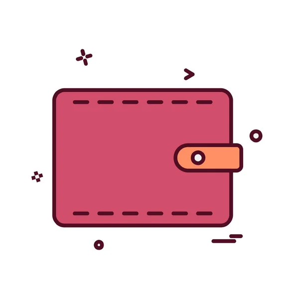 Design Vektor Für Brieftasche — Stockvektor