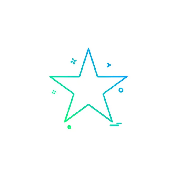 Byt Jednoduchý Ikona Hvězdičky Bílém Pozadí — Stockový vektor