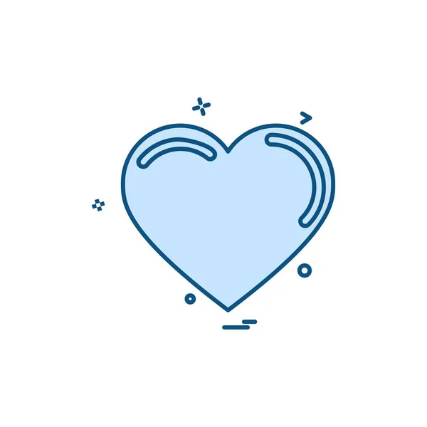 Hart Pictogram Ontwerp Vectorillustratie Voor Valentijn — Stockvector