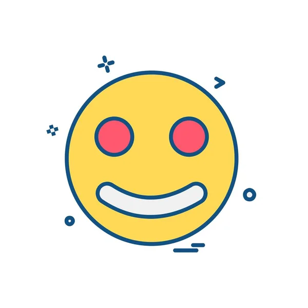 Emoji Icon Design Vector — Stock Vector