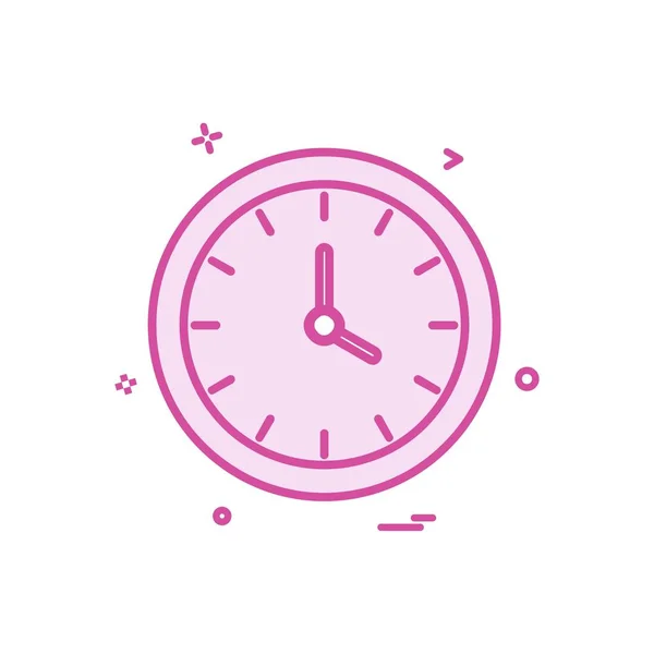 Reloj Reloj Tiempo Icono Vector Diseño — Archivo Imágenes Vectoriales