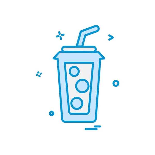 Drink Pictogram Ontwerp Kleurrijke Vectorillustratie — Stockvector