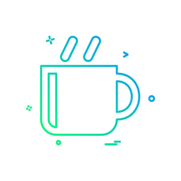 Tea Icon Design Vector — Stock Vector