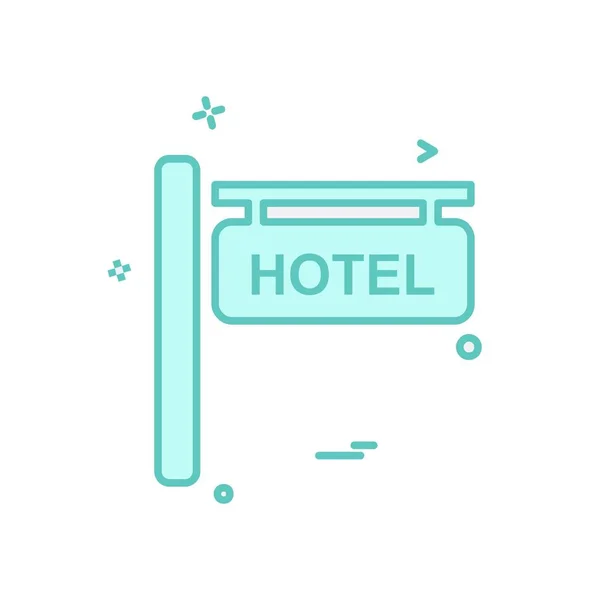 Hotel Icon Design Vector — Stock Vector