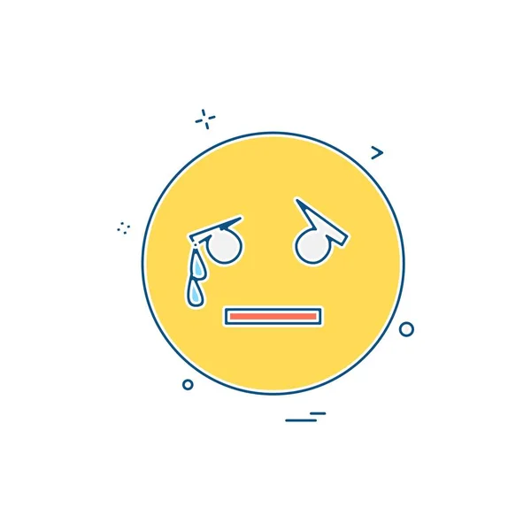 Icona Emoji Design Illustrazione Vettoriale — Vettoriale Stock