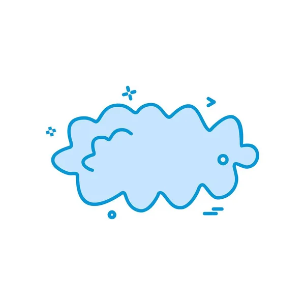 Nube Icono Diseño Vector — Vector de stock