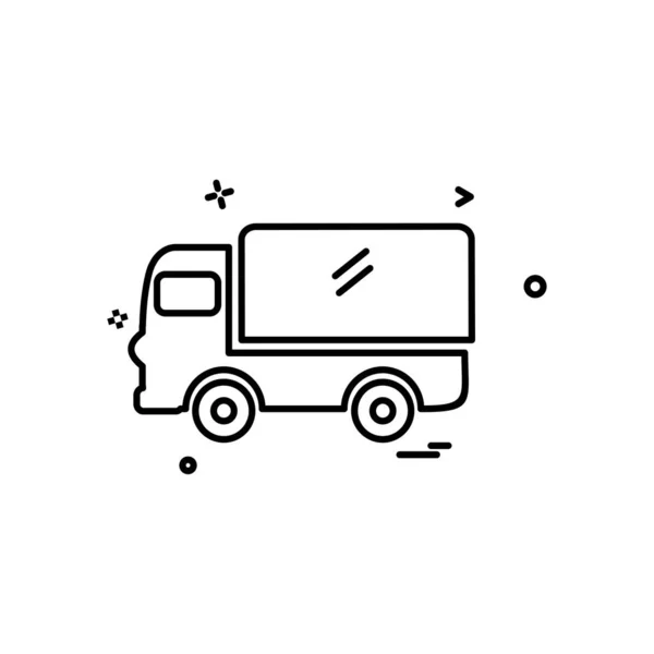 Vettore Progettazione Icona Camion — Vettoriale Stock