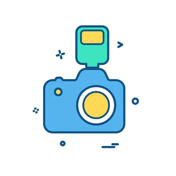 Camera Icon Design Vector — Stock Vector