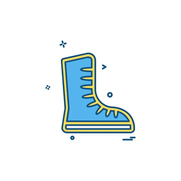 Zapatos Icono Diseño Vector — Vector de stock