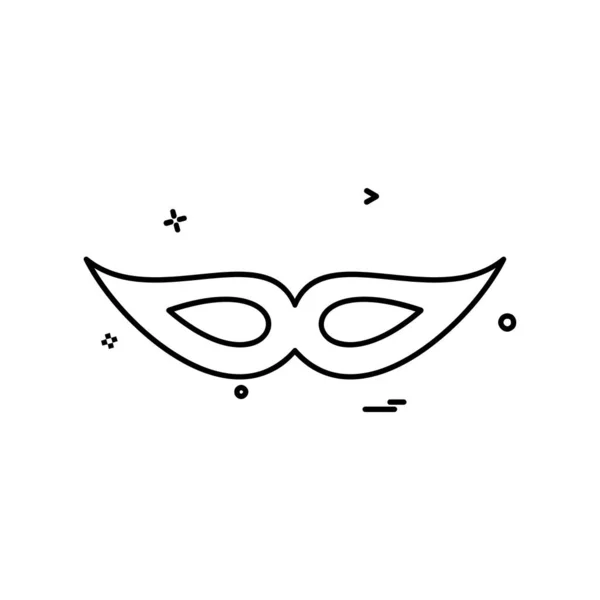 Maske Icon Design Vektor Illustration — Stockvektor