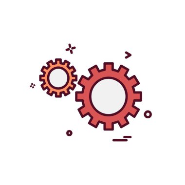 Dişli simge tasarlamak vektör