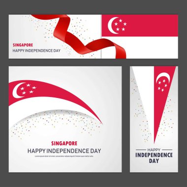Singapur bağımsızlık günün kutlu olsun afiş ve arka plan belirleme