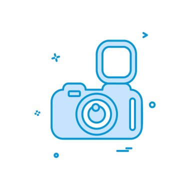 Kamera simgesi tasarım vektörü