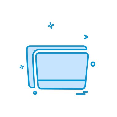 Klasör simgesi tasarım vektör illustr