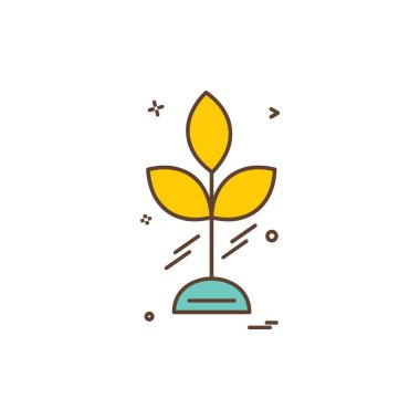 Yaprak simge tasarlamak vektör 