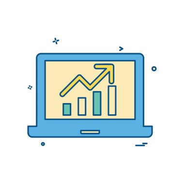 Laptop Grafik tasarım vektörü