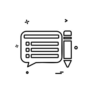 İleti simge tasarlamak vektör