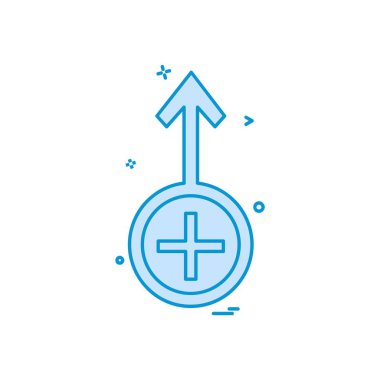 Tıbbi simge tasarım, renkli vektör çizim