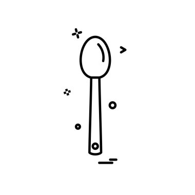 Kaşık simge tasarlamak vektör