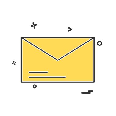 İleti simge tasarlamak vektör