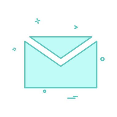 İleti simgesi tasarım vektörü