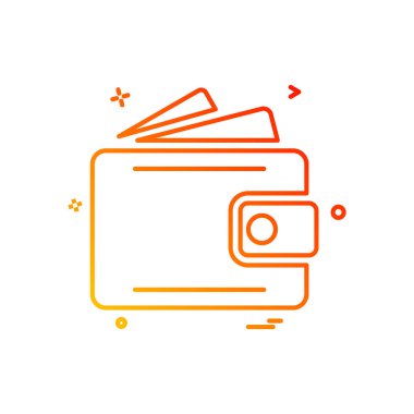 m-cüzdan simgesi tasarım, vektör çizim