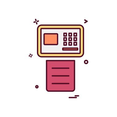 Faks simge tasarlamak vektör