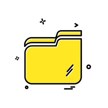 Klasör simge tasarlamak vektör