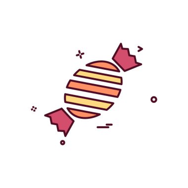 Şekerleme simge tasarlamak vektör