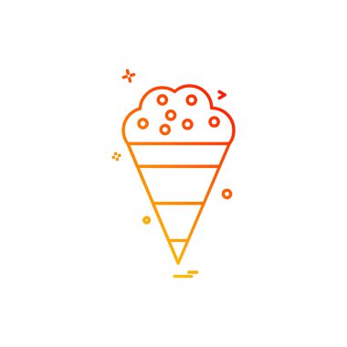 Gıda simgesi tasarım vektörü