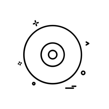 Disk simgesi tasarım vektörü