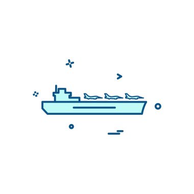 Donanma simge tasarım vektörü 