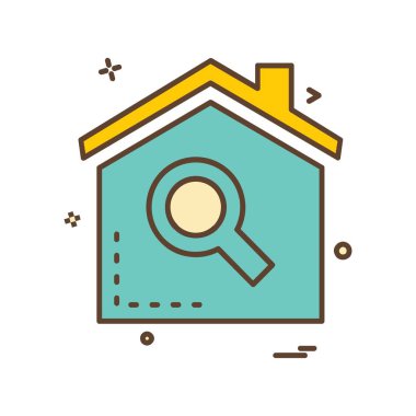 Ev simgesi tasarım vektörü 